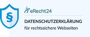 eRecht24 Siegel für rechtssichere Webseiten